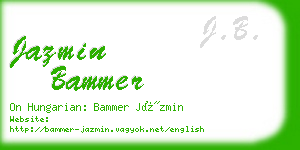 jazmin bammer business card
